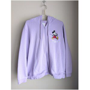 Disney Resort Mickey Embroidered Zip Hoodie